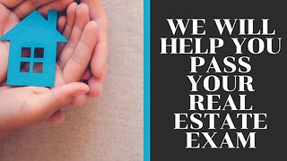Real estate exam help, help with anxiety and stress - private 1-1 tutor