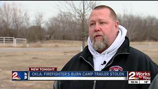 Trailer stolen from Oklahoma Firefighters Burn Camp