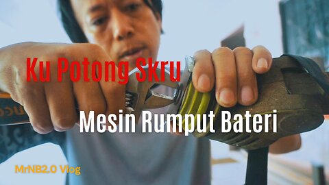 Ku Gergaji Mesin Rumput guna bateri