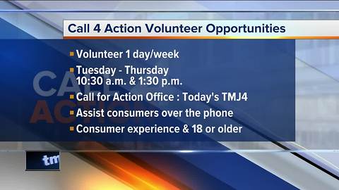 Call 4 Action Volunteer Opportunities