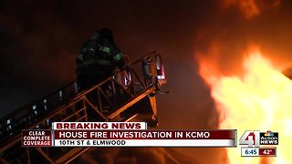 Crews battle house fire near 10th and Elmwood