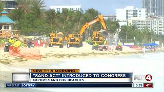 Bill introduced to stop Florida beaches from running out of sand