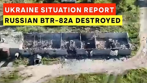 Badass Ukrainian Drone Annihilates 2 BTR-82A in Barn!