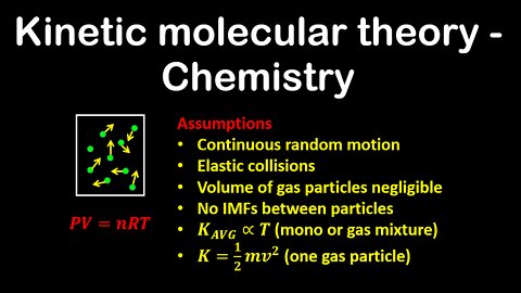 Kinetic molecular theory, ideal gases - Chemistry