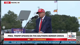 Trump Slams Biden’s Amnesty Plan at Racine, WI rally