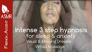 Intense ASMR HYPNOSIS for Sleep & Anxiety ~ Visual & Binaural Dreams ~ Virtual Massage