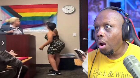 Black mother EXPLODES on WOKE teacher for hanging LGBT flag in the classroom and RIPS it down!