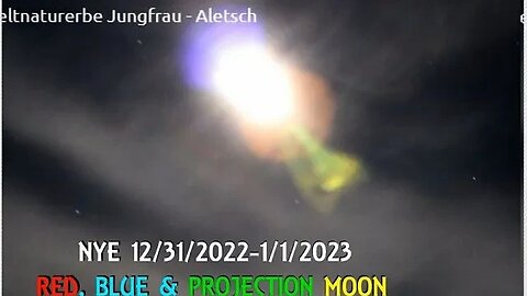 NYE Red, Blue & Projection Moon 12/31/2022-1/1/2023 Signs in the moon Jesus Is Coming Soon