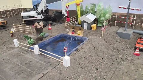 AWESOME!!!! RC Excavator, Truck, Dump Truck, Wheel Loader, Fire Truck, At Diorama Miniature Mining
