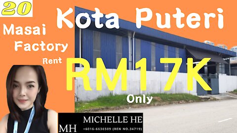 property malaysia Perindustrian Kota Puteri @ Masai Johor Detached Factory for rent Rm17K