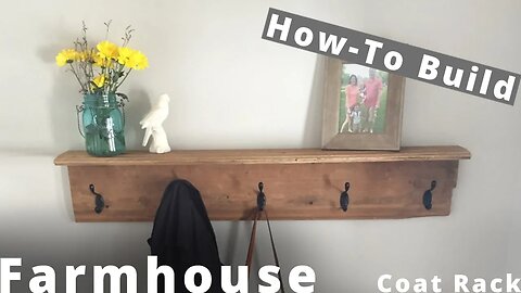 How to Build a Farmhouse Coat Rack | #DIY Project | #Woodworking