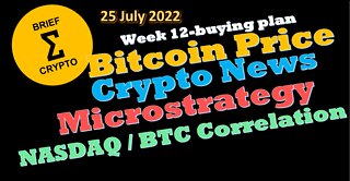 Bitcoin Price $ - Crypto News - Bitcoin Cycles - Microstrategy - BTC / QQQ Correlation