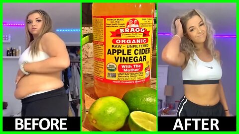 Lemon and Apple Cider Vinegar For Weight Loss! Slim Waist In 1 Week? Homemade Fat Burning Drinks