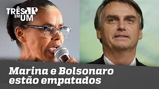 Ibope: Marina e Bolsonaro estão empatados tecnicamente