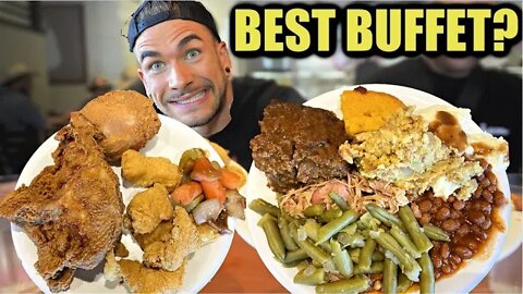 The "BEST BUFFET IN AMERICA" VS PRO EATER | Fried Chicken, Catfish, BBQ