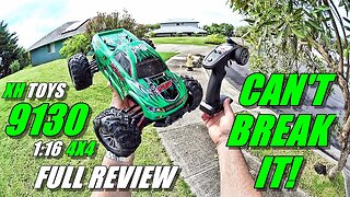XH TOYS 9130 1:16 4x4 RC Truck Review - (Unboxing, Inspection, Bash Test!, Pros & Cons)