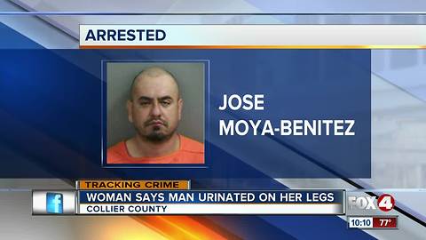Woman Says Man Urinated on Her Legs