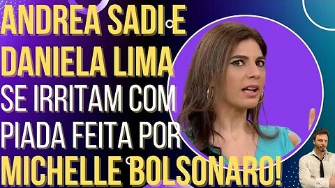 Andreia Sadi da Globo News se irrita com piada feita por Michelle Bolsonaro!