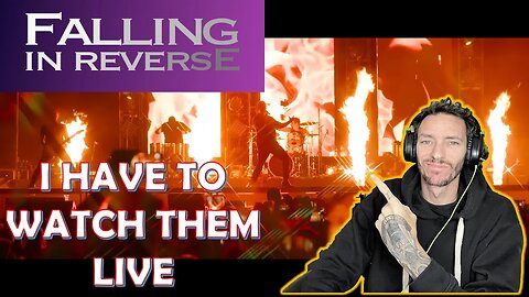 BRIT REACTS!! Falling In Reverse - "Watch The World Burn" LIVE!