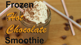 Frozen hot chocolate protein smoothie