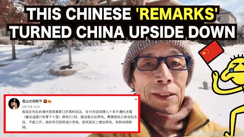 This Chinese turned CHINA upside down with his remarks.