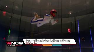 Local boy uses indoor skydiving as a nontraditional therapy for disorders