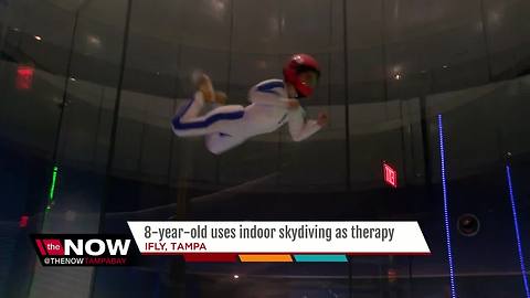 Local boy uses indoor skydiving as a nontraditional therapy for disorders