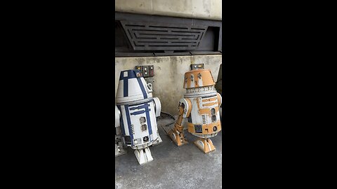 Star Wars Galaxy edge droids at Disneyland