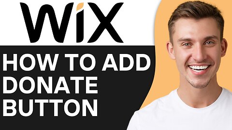 HOW TO ADD DONATE BUTTON TO WIX WEBSITE