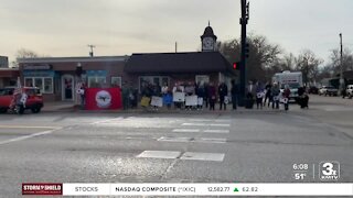 Funeral procession for Frank Kumor