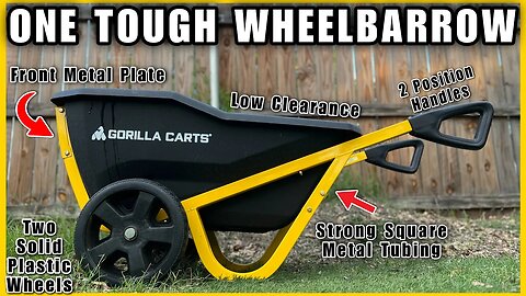 BEST Wheelbarrow / Yard Cart On The Market!