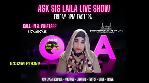 Ask sis Laila Live Episode 34 - Palestine