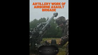 Artillery work of airborne assault team