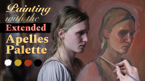 Öde Nerdrum Paints a Portrait of a Woman on a Red Ground Using the Extended Apelles Palette (Pt. 1)