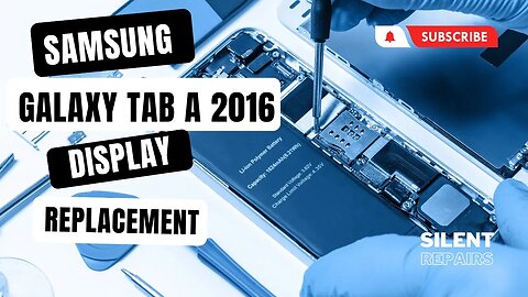 Samsung Galaxy Tab A 2016 | Screen repair | Display replacement | Repair video