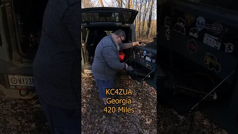 420 mile contact with KC4ZUA in Georgia. #shorts #parksontheair #bronco #overlanding4fun