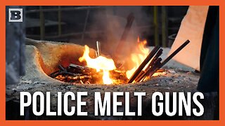 Minnesota Police Melt Down over 600 Lbs. of Criminals' Guns into Bricks