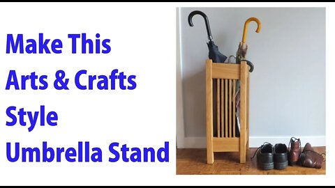 Make an Arts and Crafts Style Umbrella Stand - woodworkweb