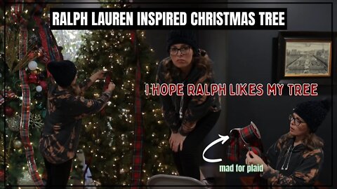 🎄O' Christmas Tree, Ralph Lauren Christmas Tree! Ralph Lauren Inspired Tree + Decorate with Me