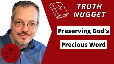 Preserving Gods Precious Word - Part 1 (Psalm 119:11) | Daily Devotional, Bible Study