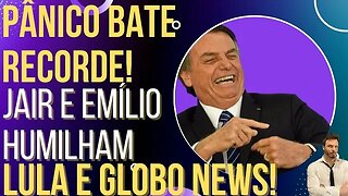 BOLSONARO NO PÂNICO: Jair e Emílio humilham Lula e Globo News!
