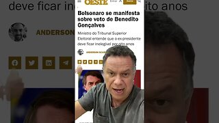 Bolsonaro se manifesta sobre voto de Benedito Gonçalves #shortsvideo