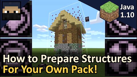 How to Prepare Structures for Your Own Structure Pack! Minecraft Java 1.10! Tyruswoo Minecraft