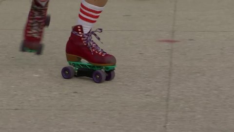 The "Roll Train" puts on an amazing performance on rollerskates at Milwaukee's lakefront