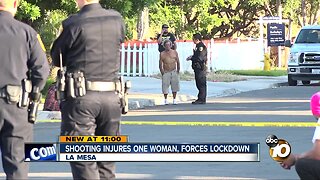 Police swarm La Mesa neighborhood after shooting