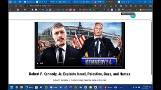 Robert F. Kennedy, Jr. Explains Israel, Palestine, Gaza, and Hamas