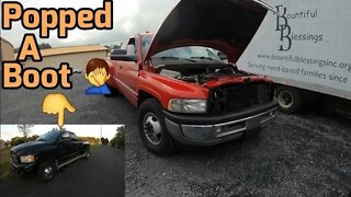 Blew Up The Red Truck Again | Adding 100hp For Free | 12 Valve Cummins | First Drive