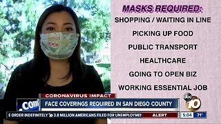 Face coverings now required in San Diego County