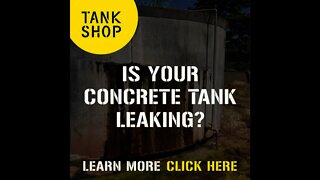 leaking concrete water tank repair process - this video shows how to repair leaking tanks.