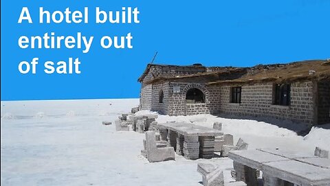 A hotel built entirely out of salt